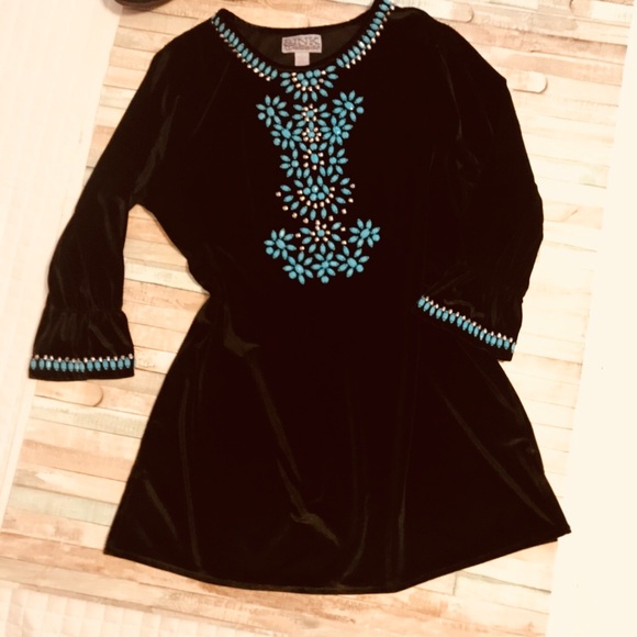 Pink Cattletac Beaded Dress - Picture 7 of 7